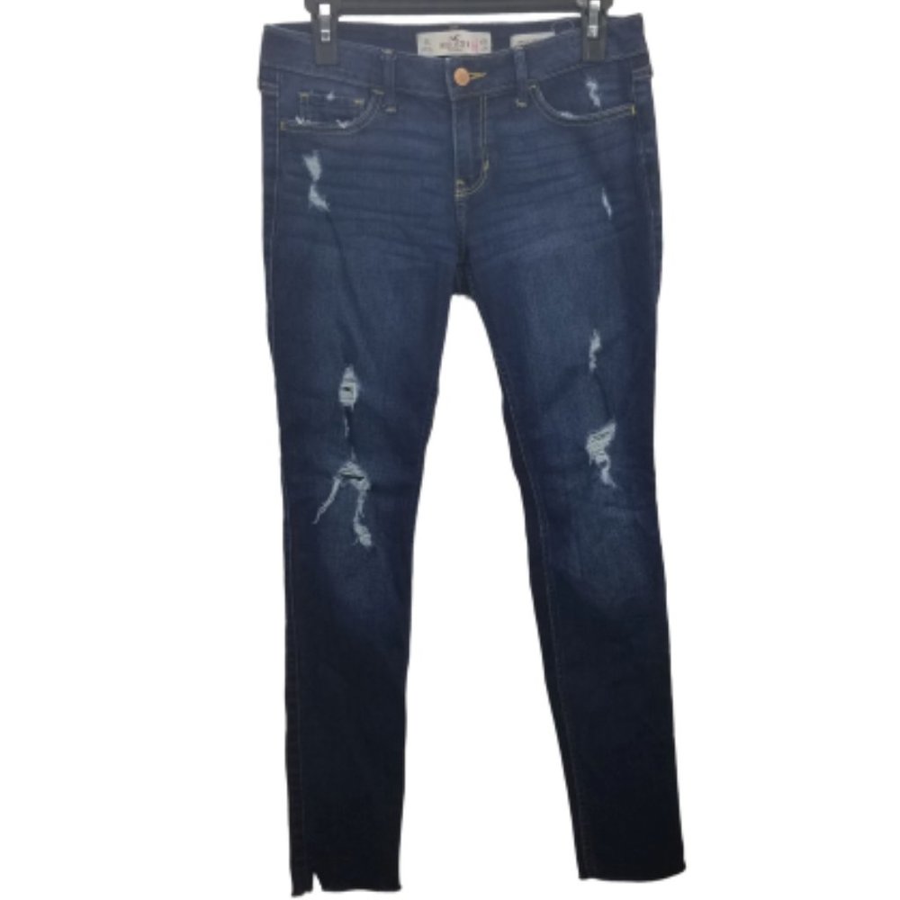 Hollister Super Skinny Distressed Low Rise Jeans